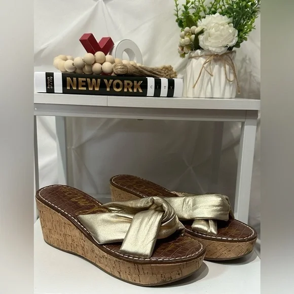 Sam Edelman Ramsay Leather Slide 8.5 💋❤️ - Picture 4 of 7